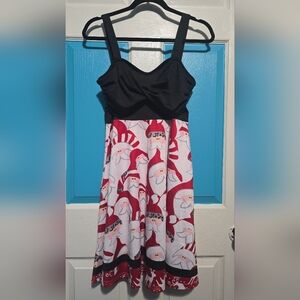 Black and Red Santa Dress